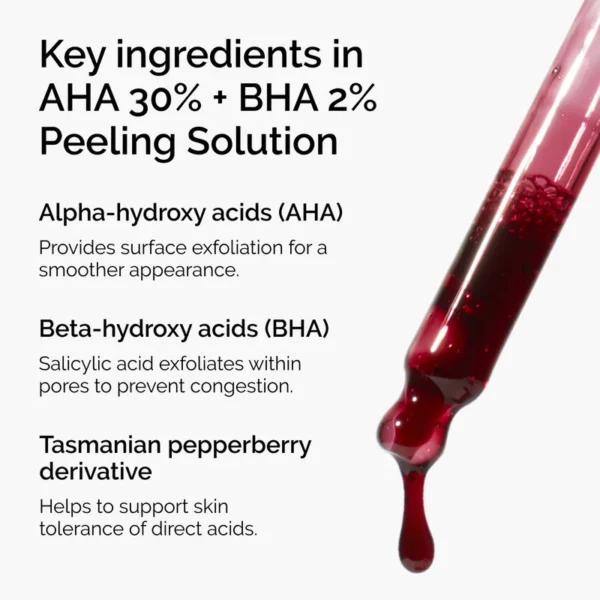 Solution de Peeling AHA 30% + BHA 2% 3 Solution de Peeling AHA 30% + BHA 2%